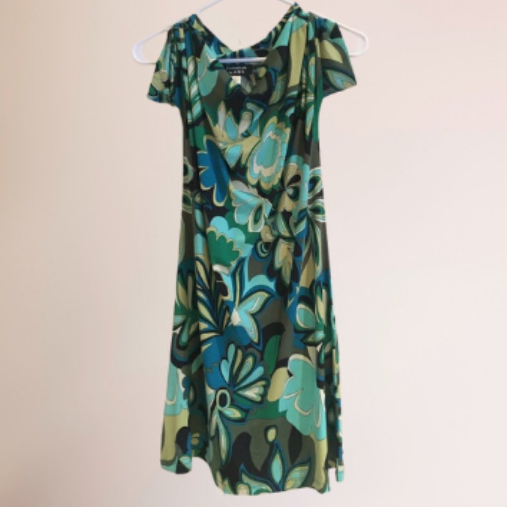 ESSENTIALS by A.B.S DRESS MULTICOLOR-SMALL
